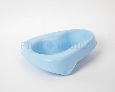 Bed Pan Plastic in Blue 
